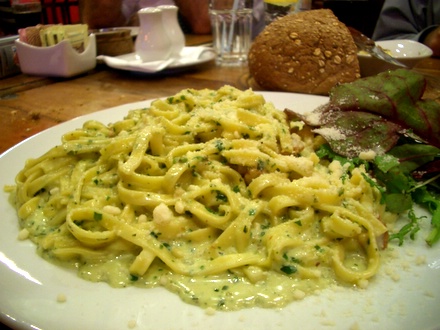 Pasta - Fetuccini with Pesto sauce