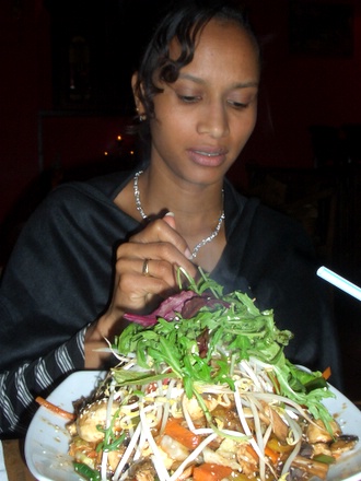 Barbara with Salad