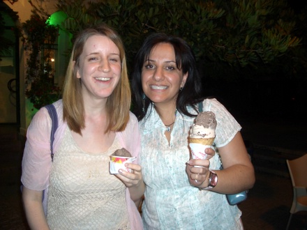 Carla and Lili with Ice Cream