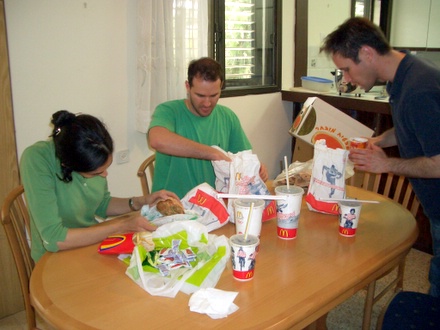 Table with food