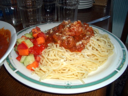 Plate with food