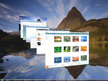 Windows Vista, using Flip3D